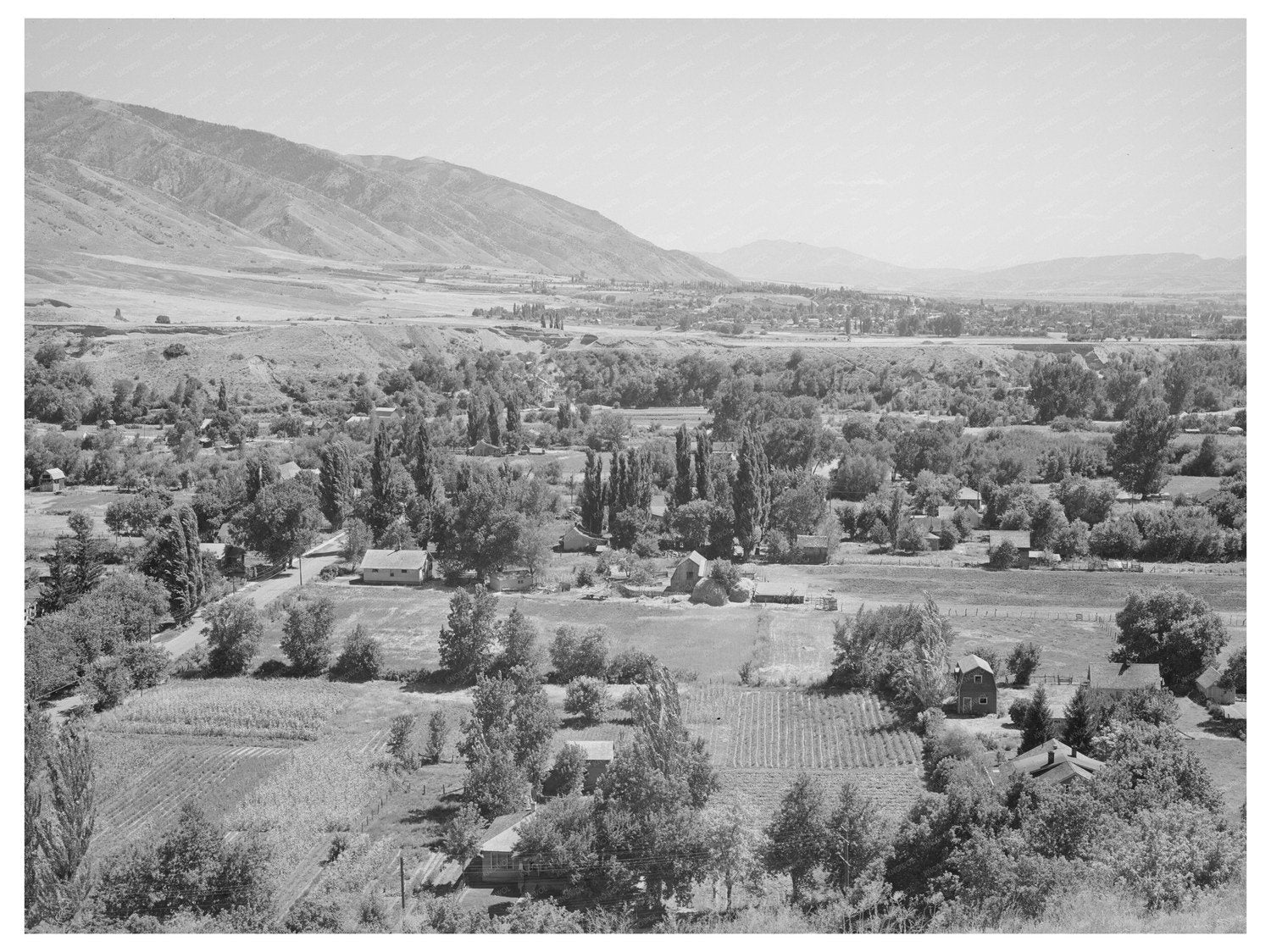 Logan Utah Rural Landscape August 1940 FSA Collection