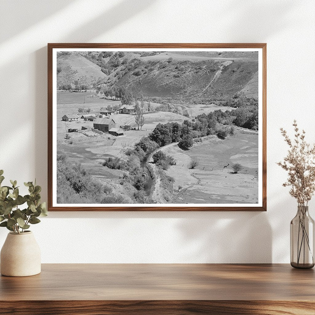 Farmstead and Irrigation Ditch in Logan Utah 1940