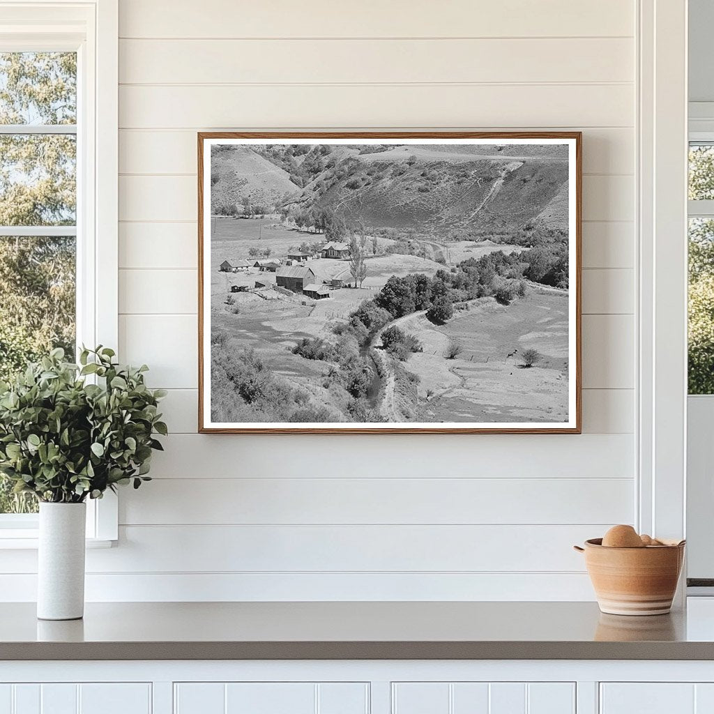 Farmstead and Irrigation Ditch in Logan Utah 1940