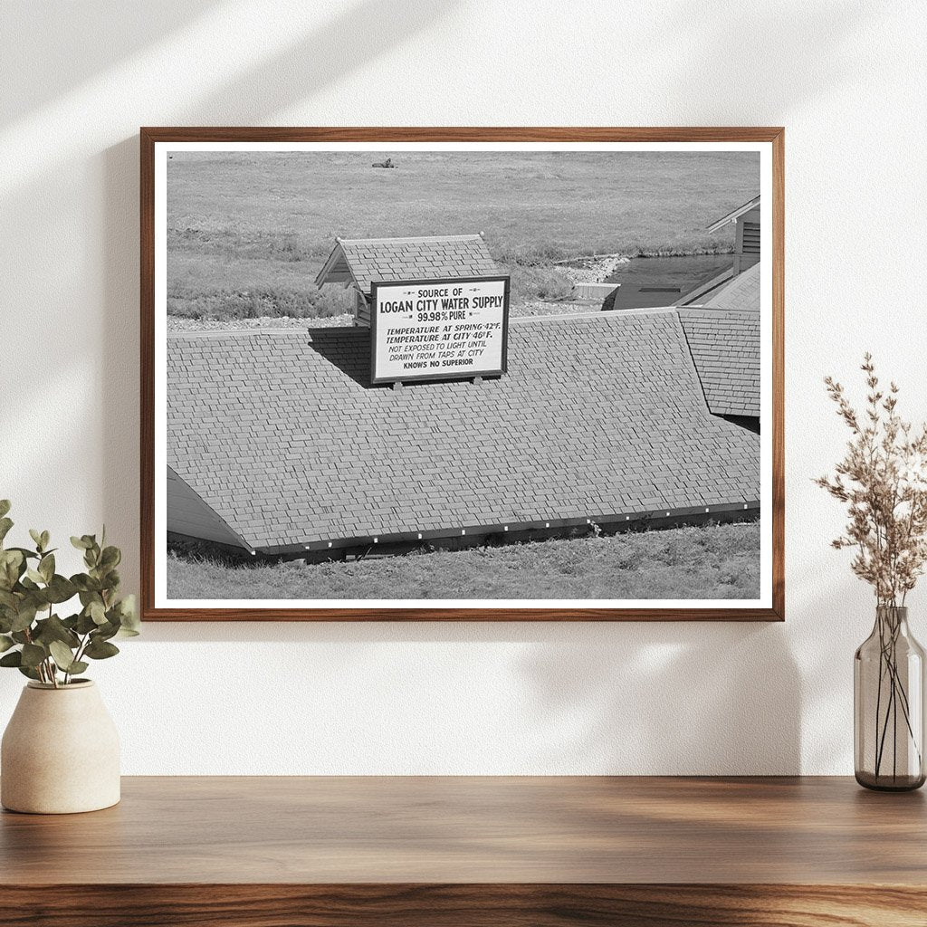 Water Supply Scene Logan Utah August 1940