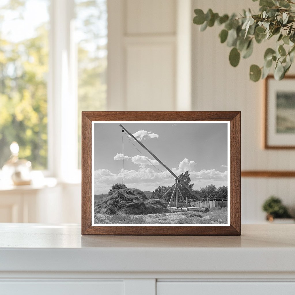 Mormon Hay Stacker in Box Elder County Utah 1940