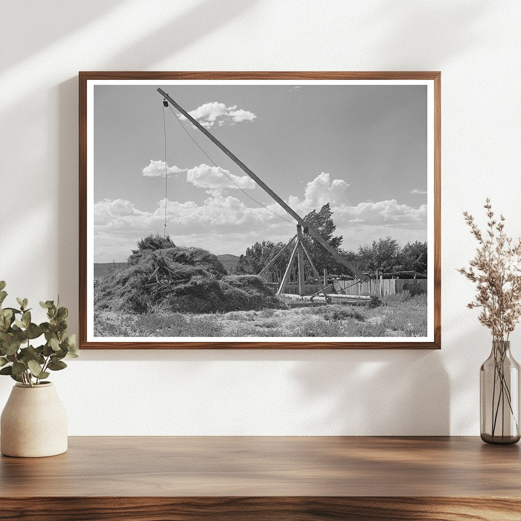 Mormon Hay Stacker in Box Elder County Utah 1940