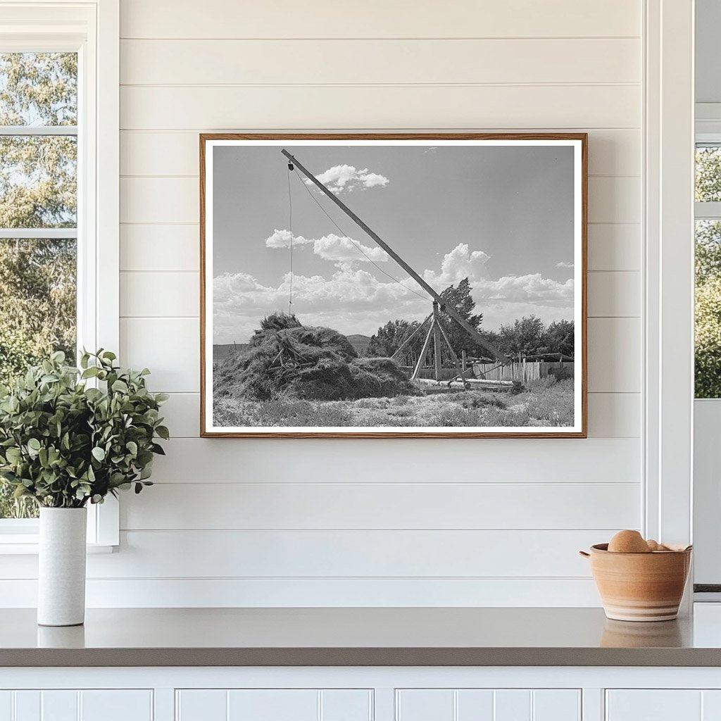 Mormon Hay Stacker in Box Elder County Utah 1940
