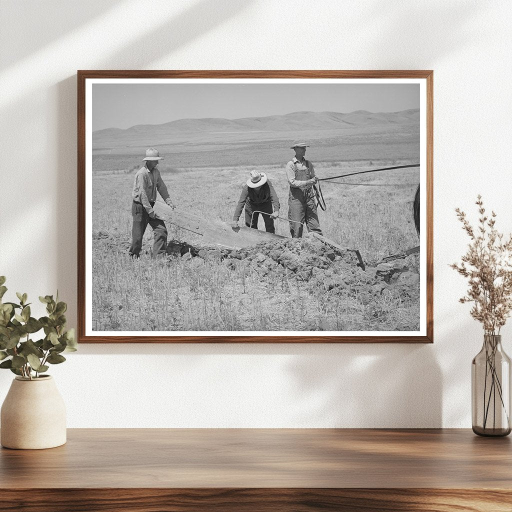 Vintage 1940 Photo of Cooperative Ditcher in Utah