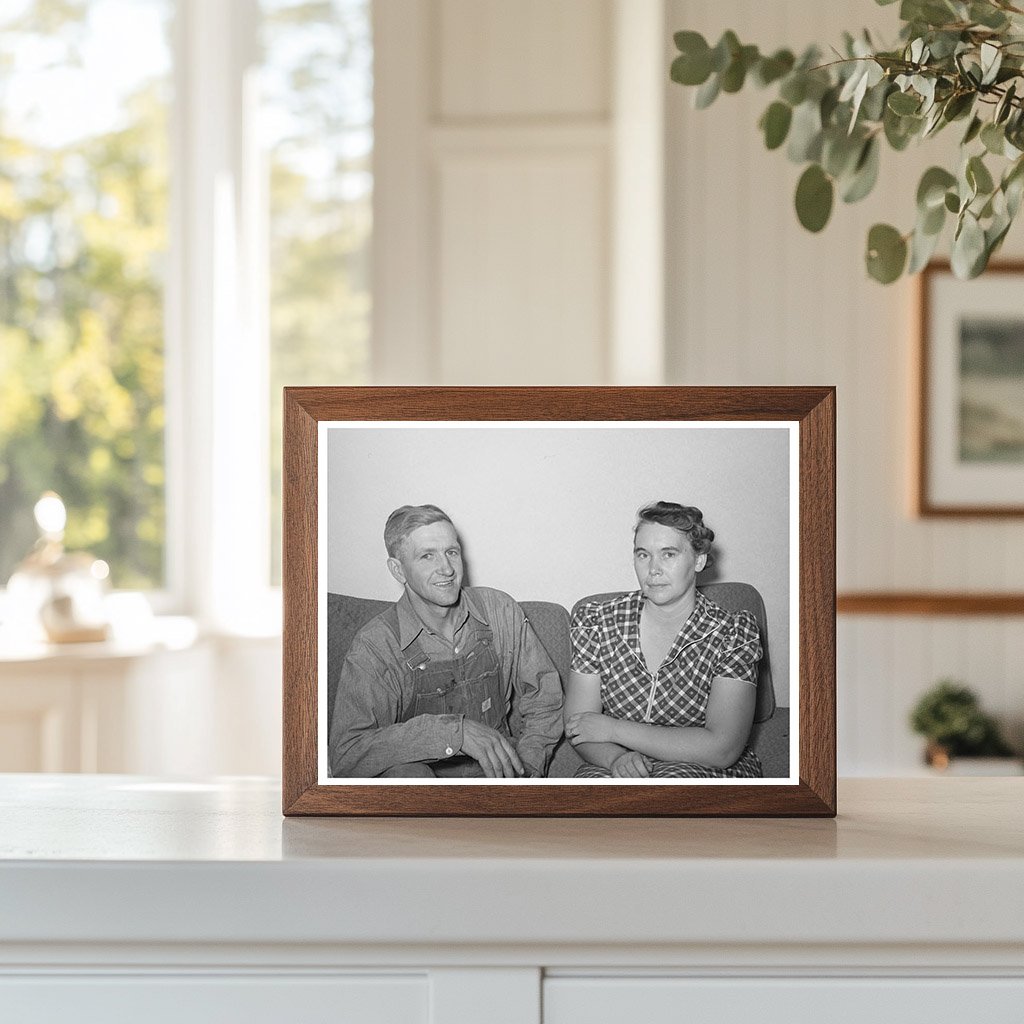 Mormon Farmer and Wife in Box Elder County Utah 1940