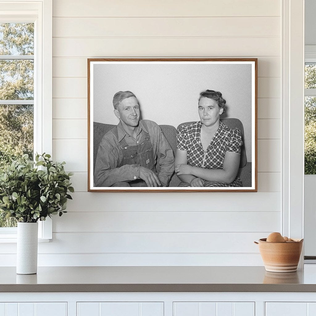 Mormon Farmer and Wife in Box Elder County Utah 1940