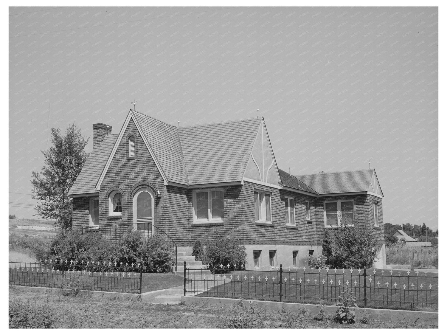 Mormon Farmers New House Mendon Utah August 1940