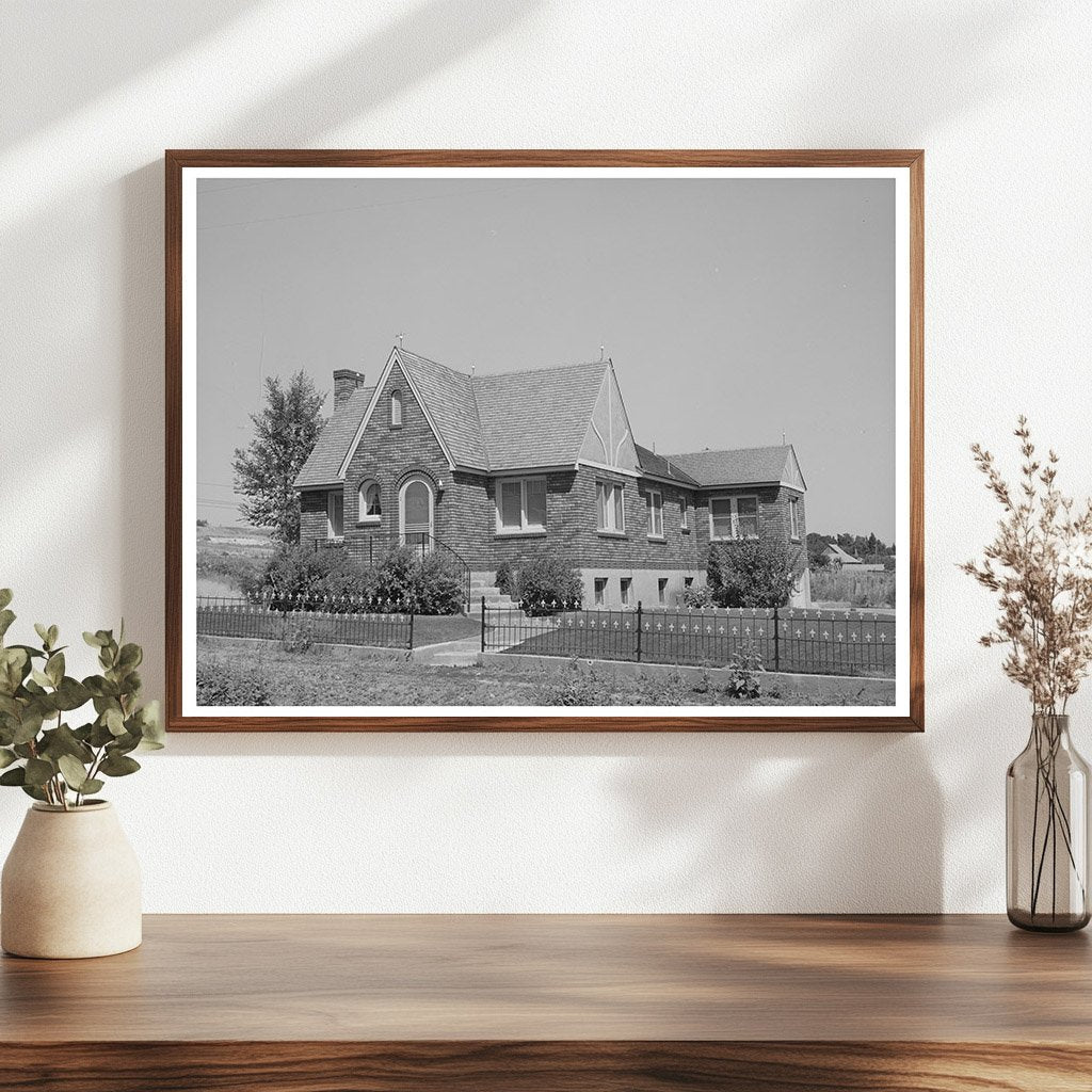 Mormon Farmers New House Mendon Utah August 1940
