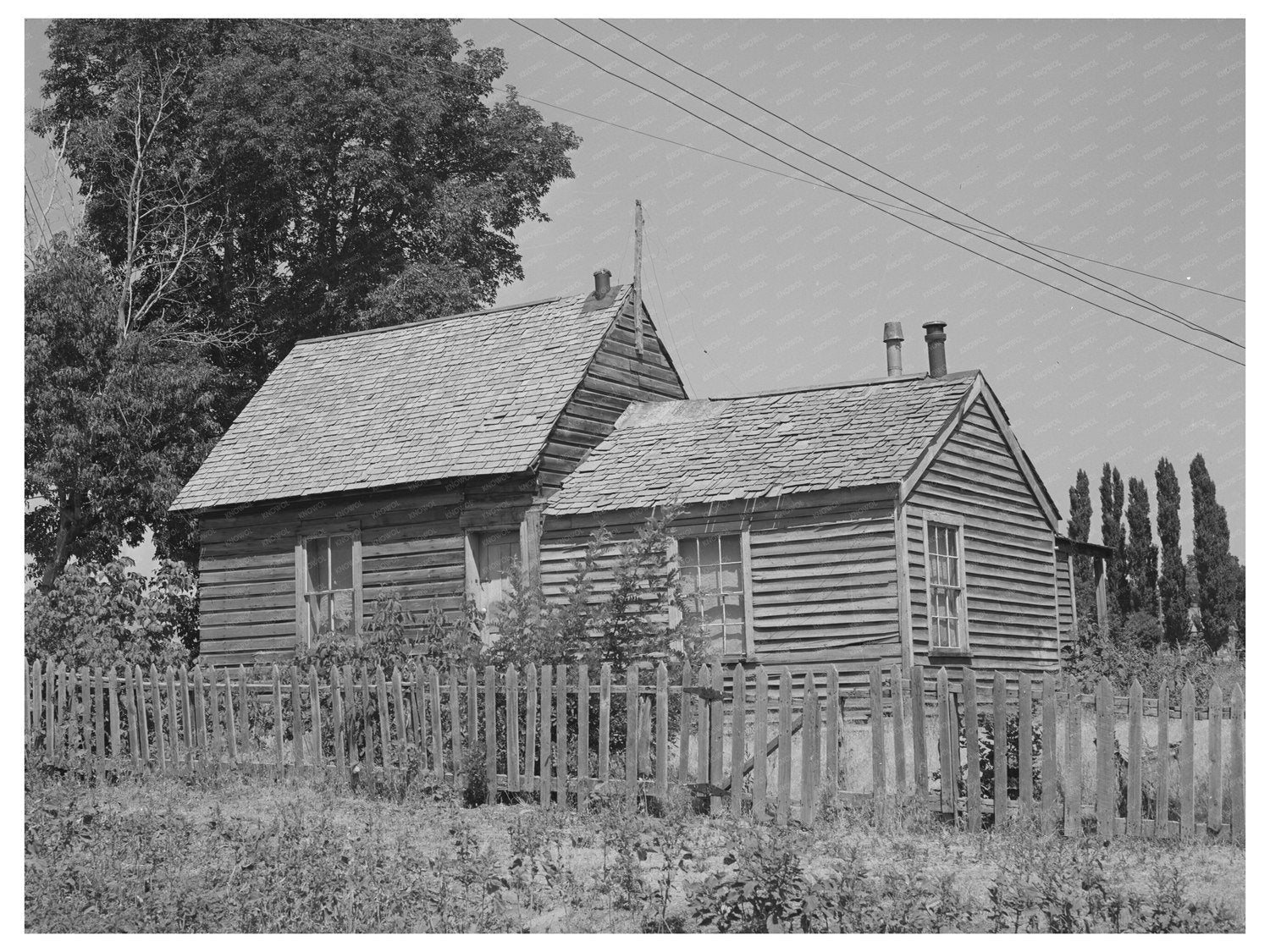 Mormon Farmer House Mendon Utah August 1940