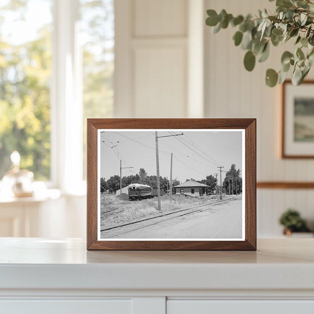 Mendon Utah Inter-Urban Station August 1940 Vintage Photo