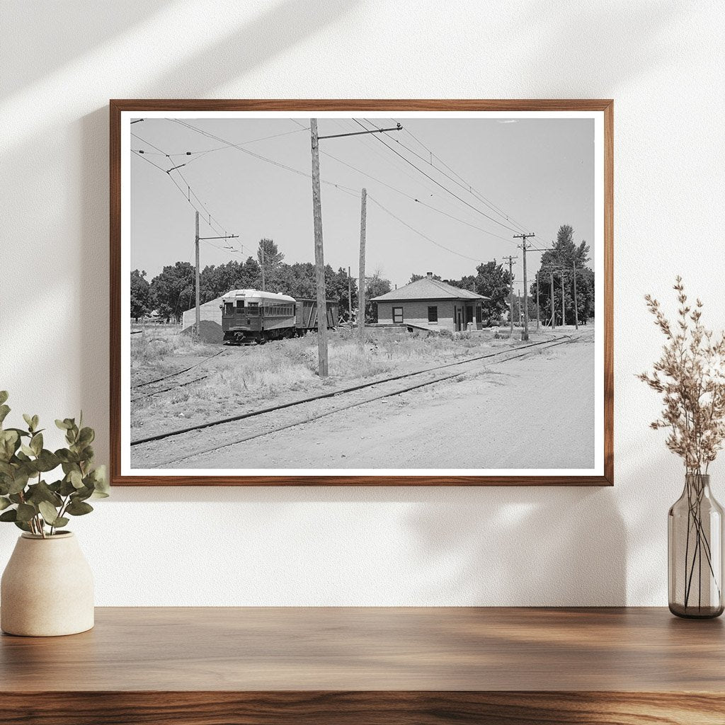 Mendon Utah Inter-Urban Station August 1940 Vintage Photo