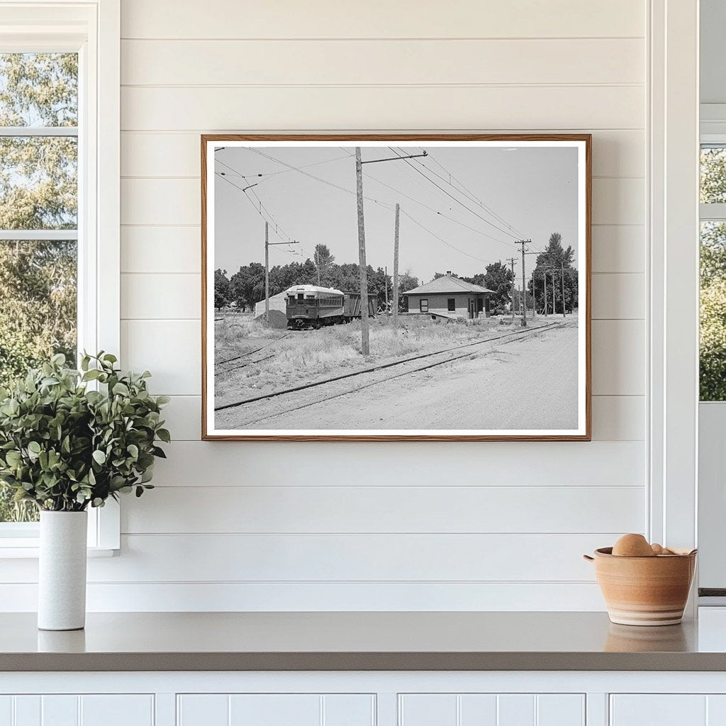 Mendon Utah Inter-Urban Station August 1940 Vintage Photo