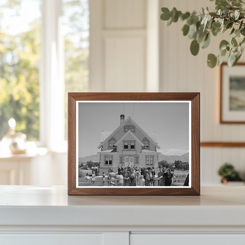 Latter Day Saints Church Congregation Mendon Utah 1940
