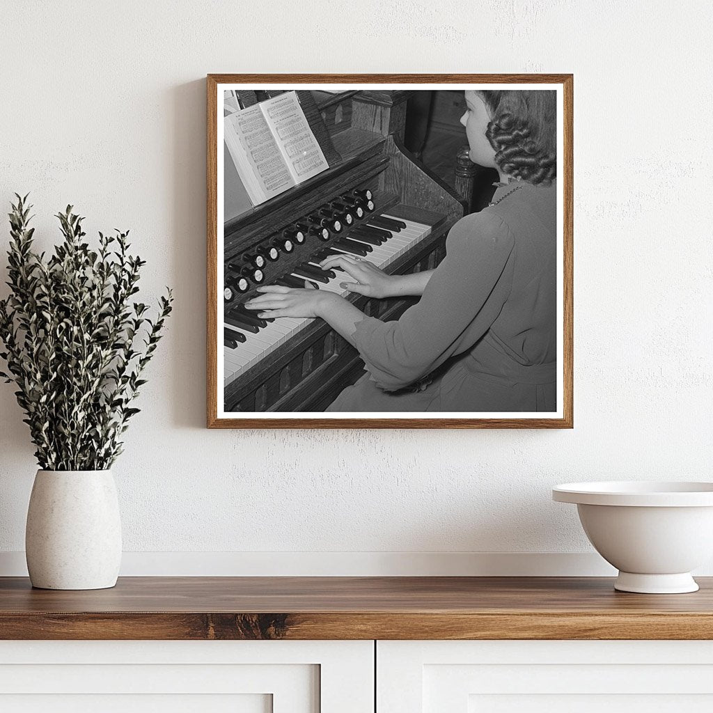 Organist at Latter Day Saints Church Mendon Utah 1940