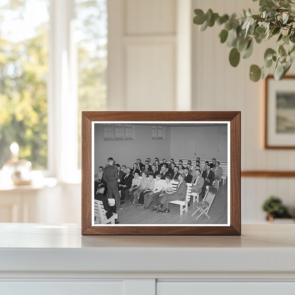 Latter Day Saints Priesthood Meeting Mendon Utah 1940