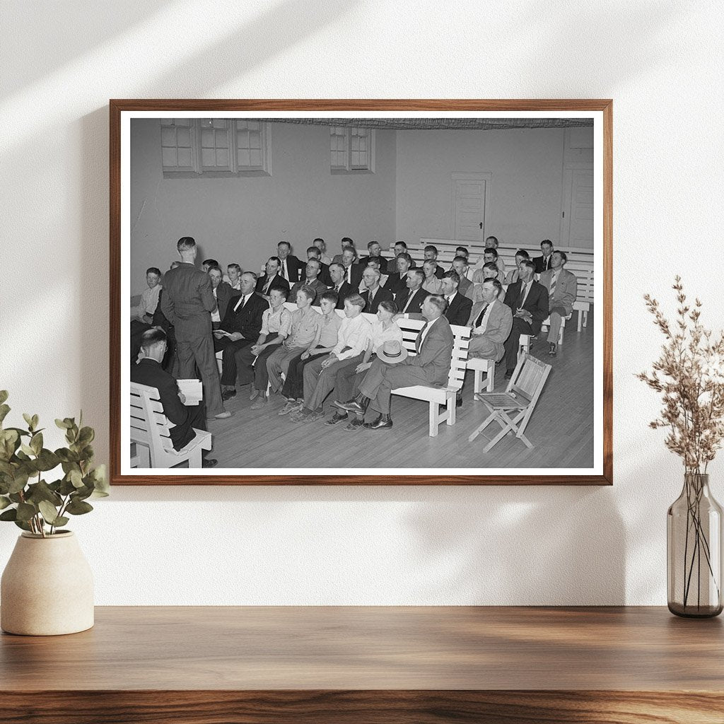 Latter Day Saints Priesthood Meeting Mendon Utah 1940