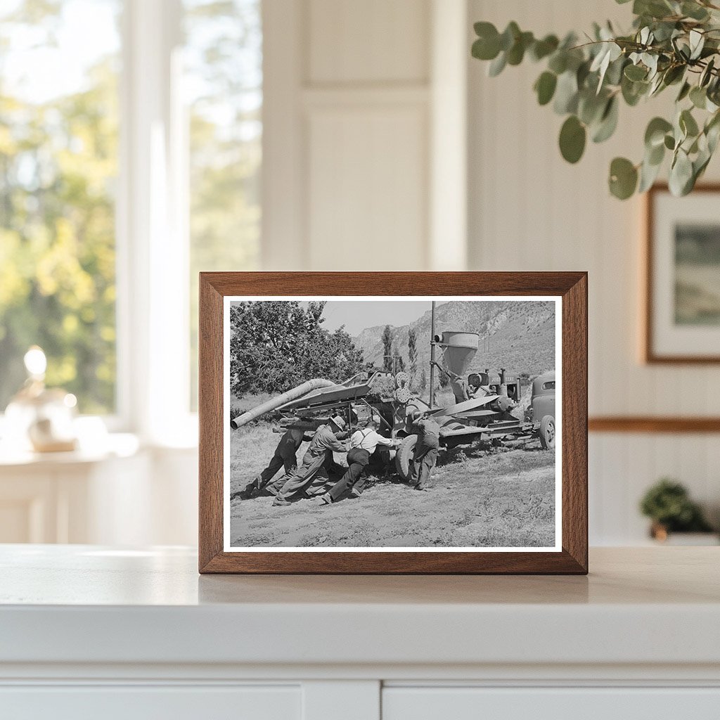 Harper Hay Chopper Vintage Photo Box Elder County 1940