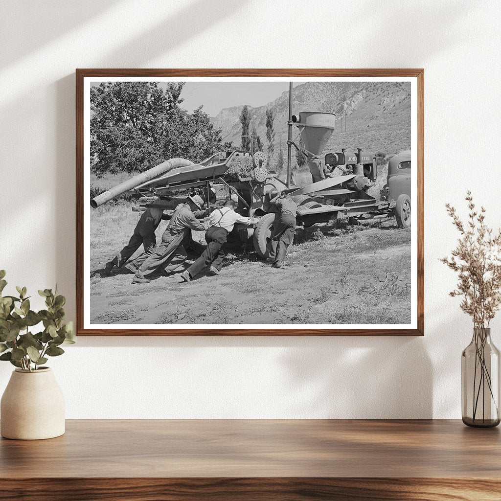 Harper Hay Chopper Vintage Photo Box Elder County 1940