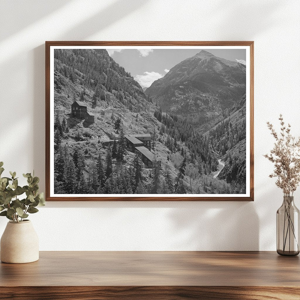 Abandoned Gold Mill Ouray Colorado September 1940
