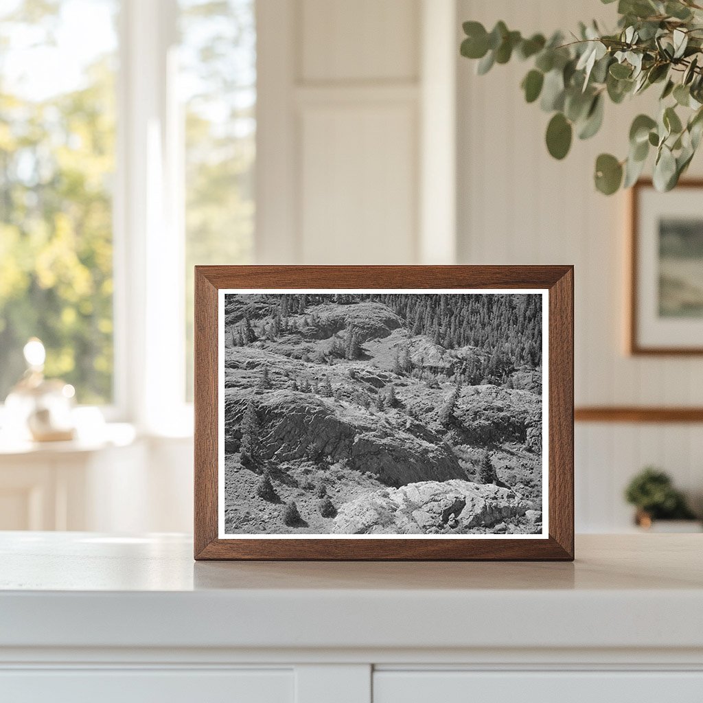 Uncompahgre River Valley Rocks Colorado September 1940