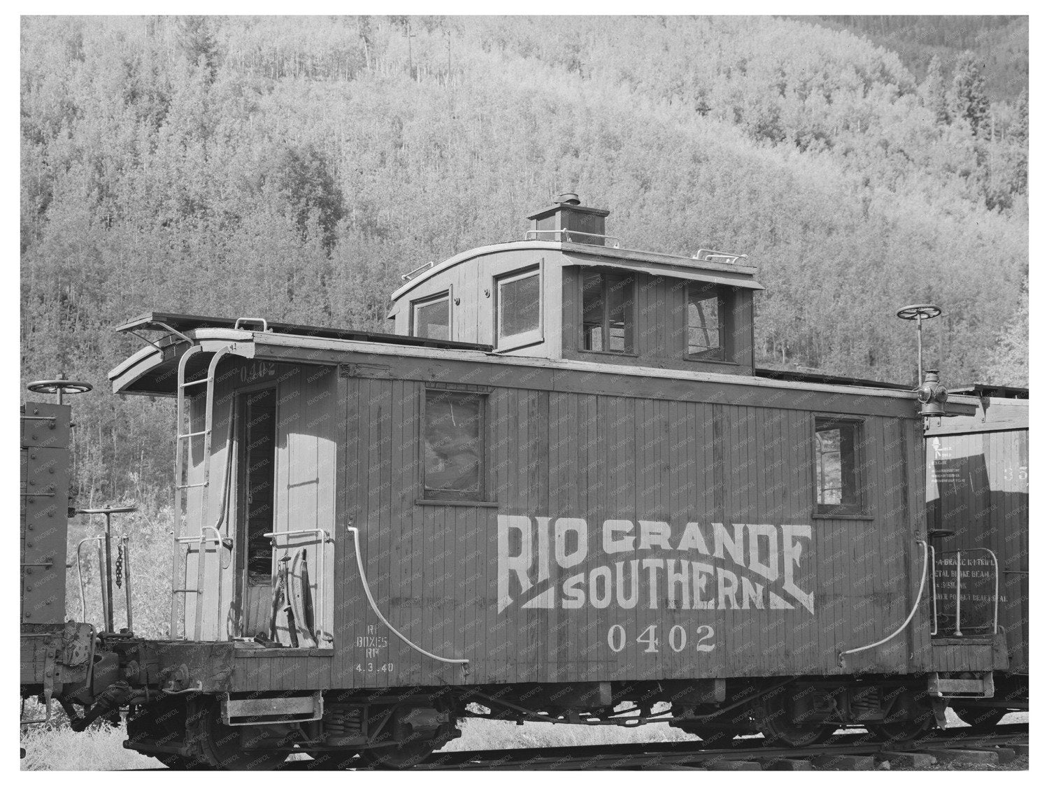 Rio Grande Southern Caboose Telluride Colorado 1940