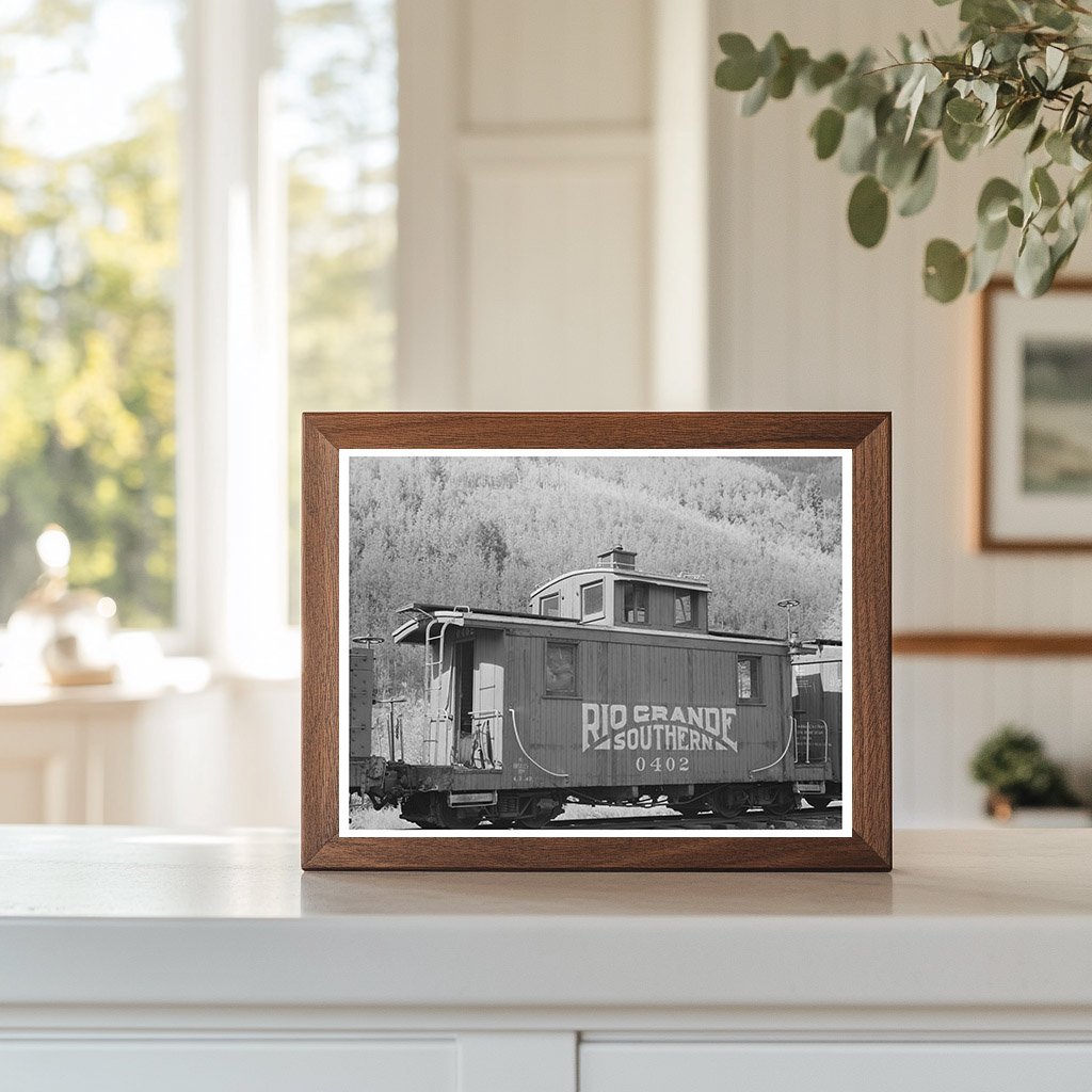 Rio Grande Southern Caboose Telluride Colorado 1940