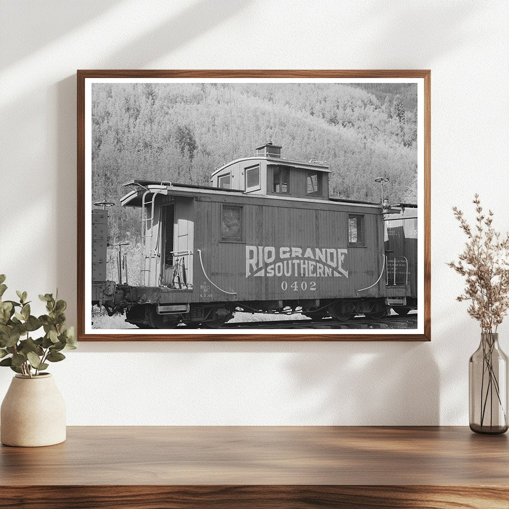 Rio Grande Southern Caboose Telluride Colorado 1940