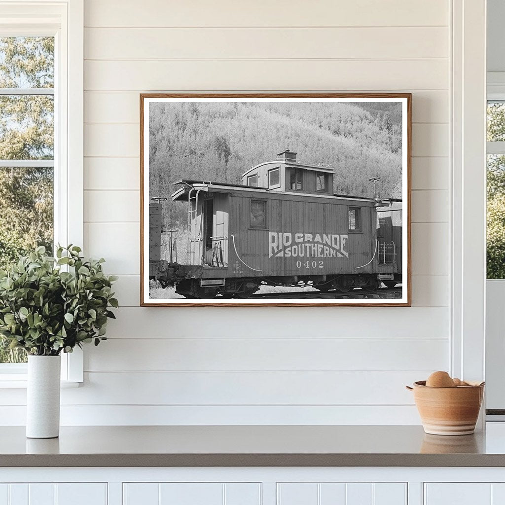 Rio Grande Southern Caboose Telluride Colorado 1940