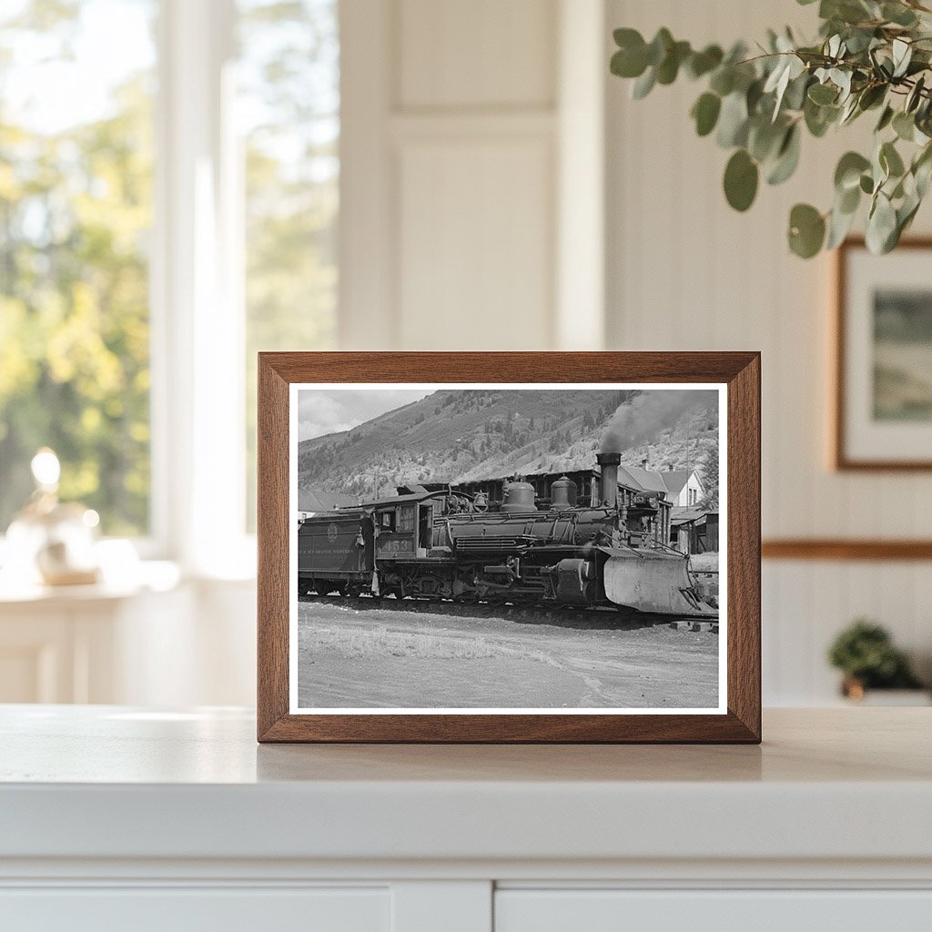1940 Denver and Rio Grande Snowplow Locomotive in Telluride