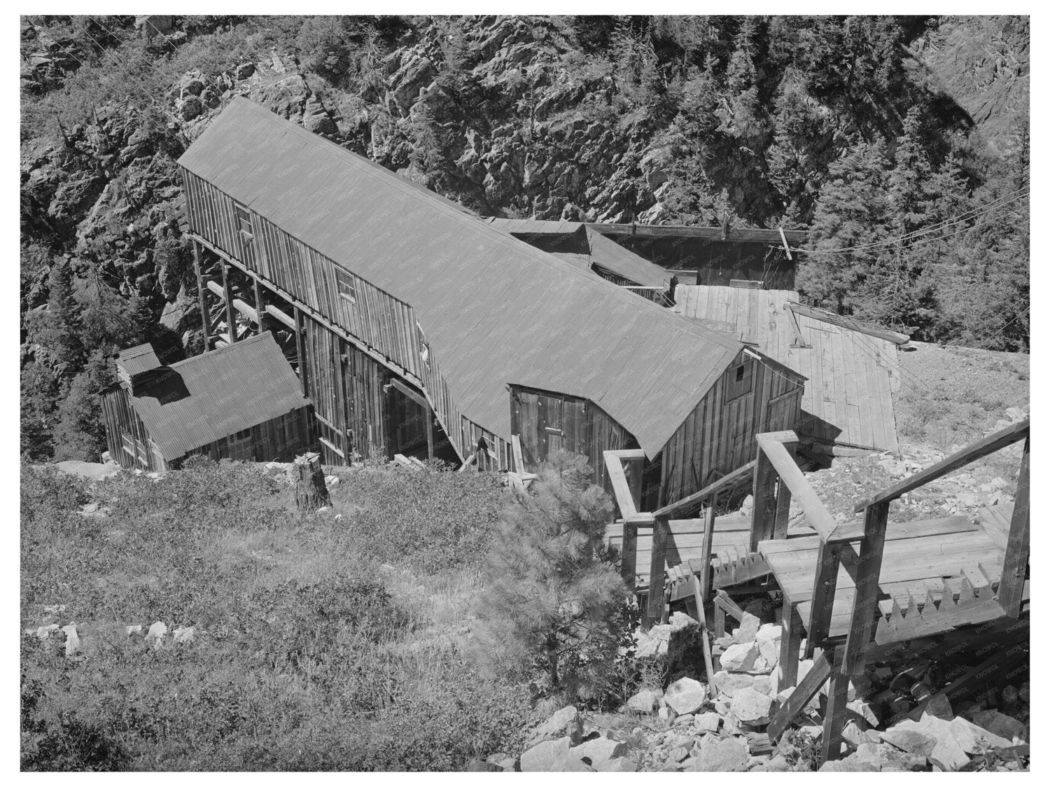 Aerial Tram Cable House Ouray County Colorado 1940