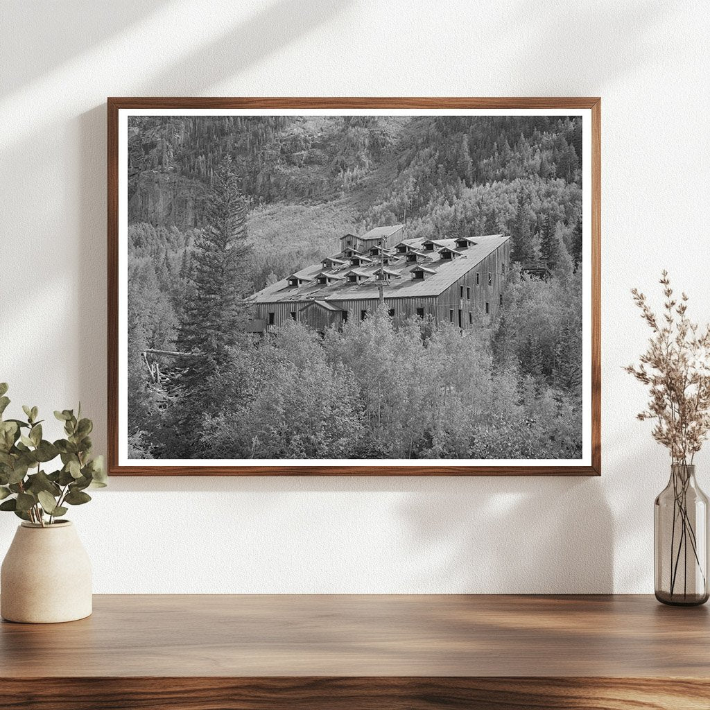 Abandoned Gold Mill in Ophir Colorado 1940