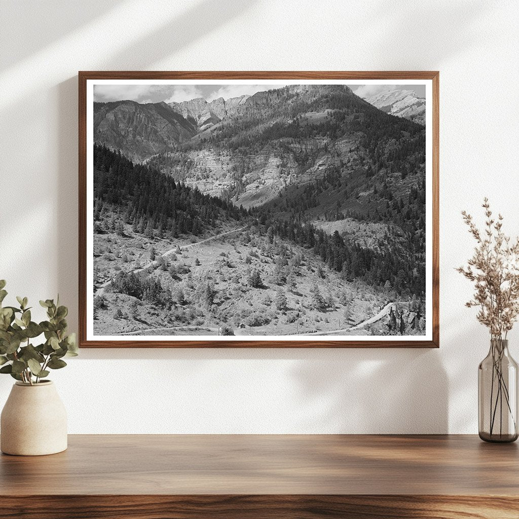 Camp Bird Mines Road Ouray County Colorado September 1940