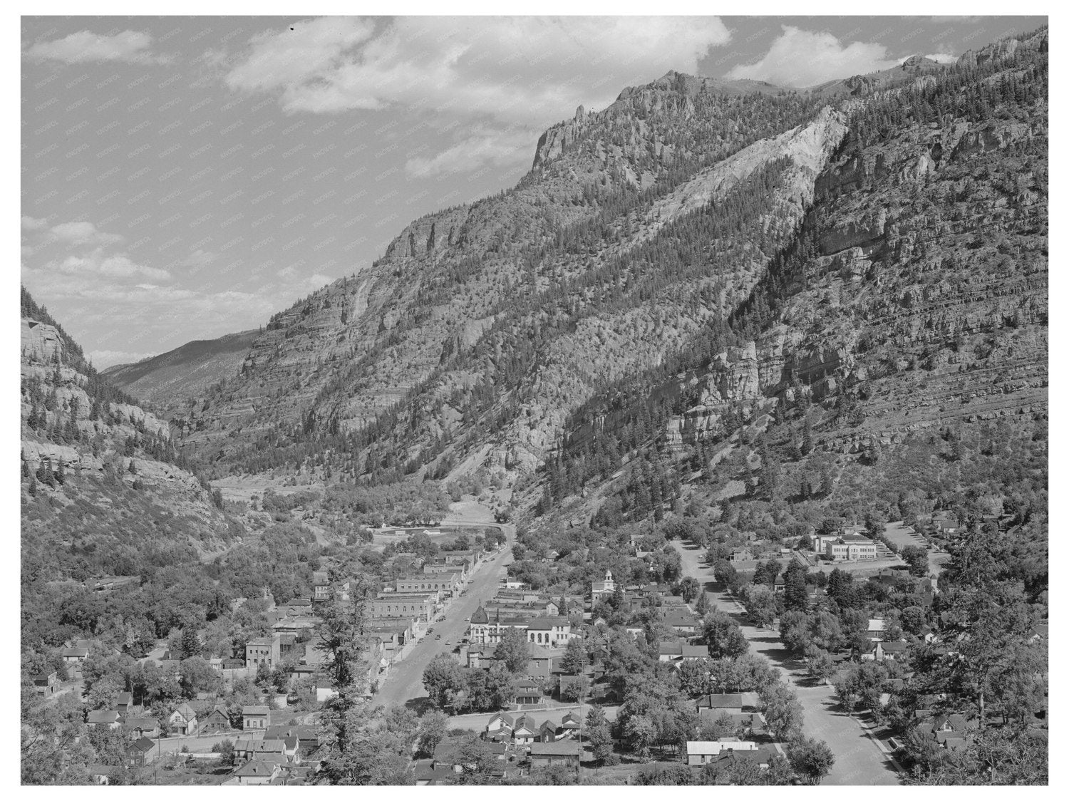 Ouray Colorado Mining Town Vintage Photo September 1940