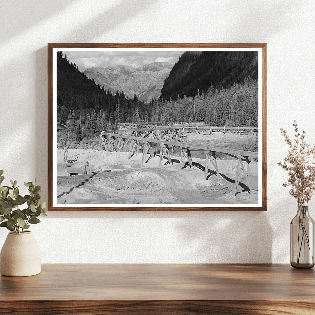 Camp Bird Gold Mine Tailings Pit Ouray County Colorado 1940