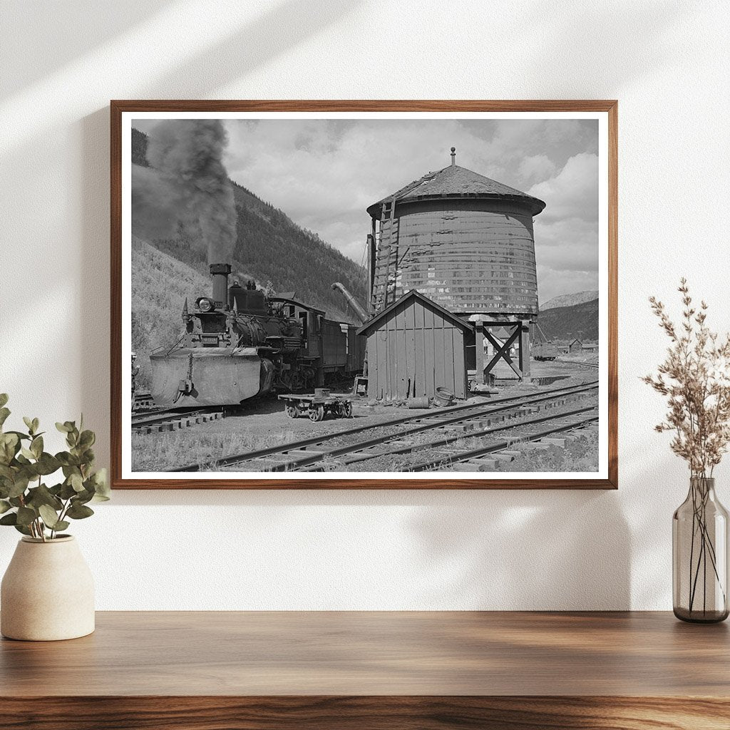 Narrow Gauge Railway Yard in Telluride Colorado 1940