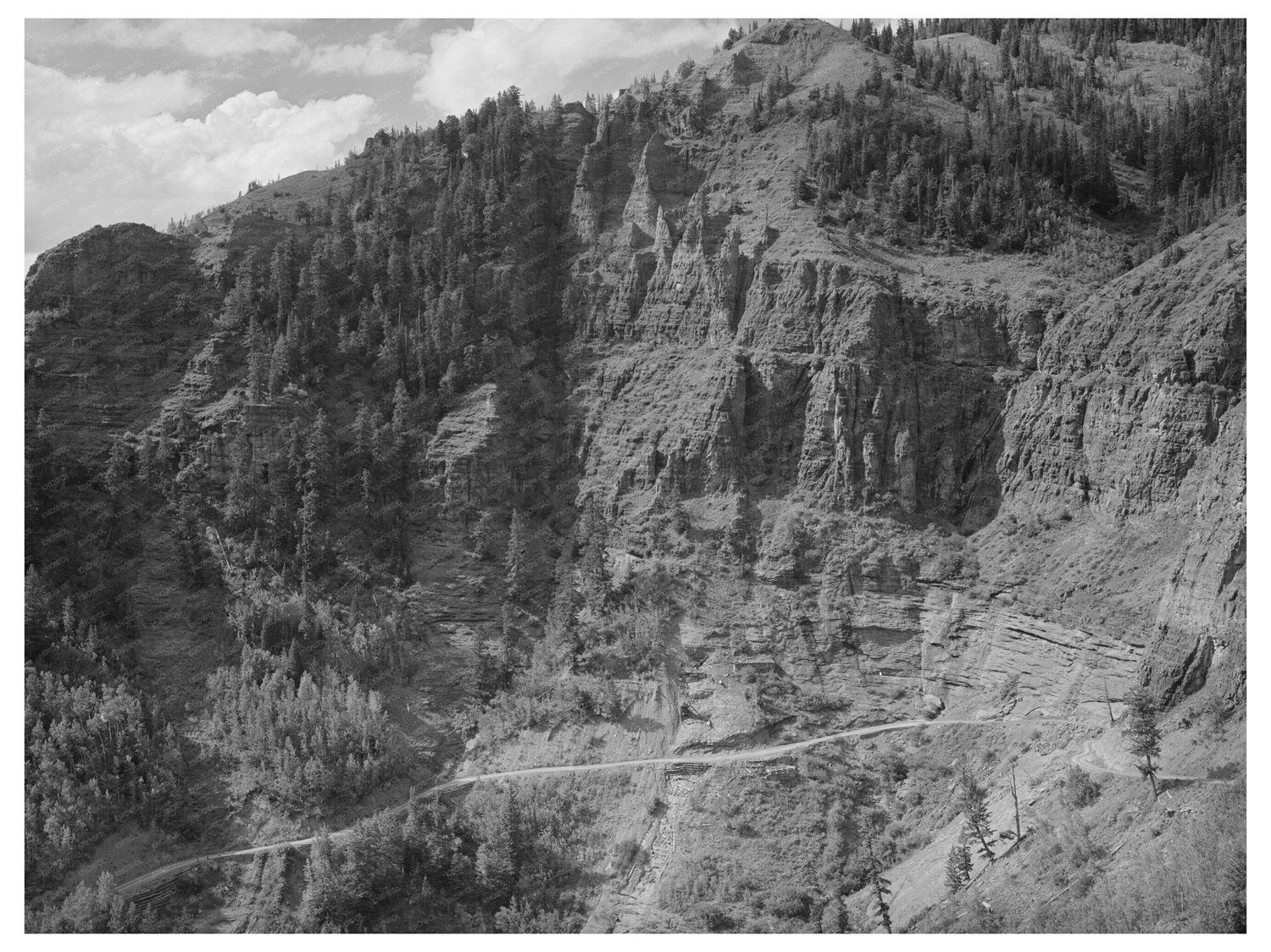 Smugglers Mine Road Telluride Colorado 1940 Photo