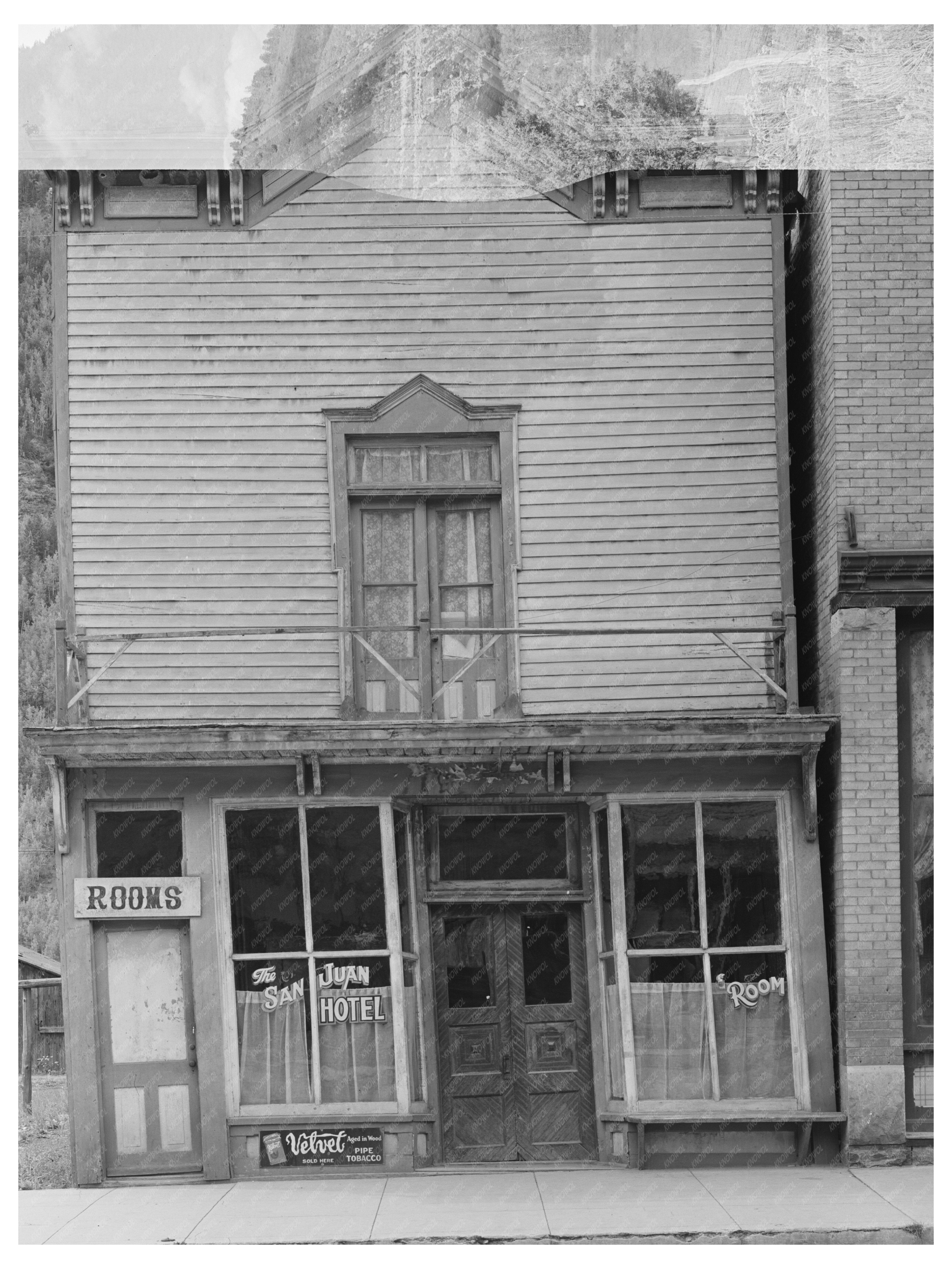 Historic Telluride Hotel Colorado September 1940