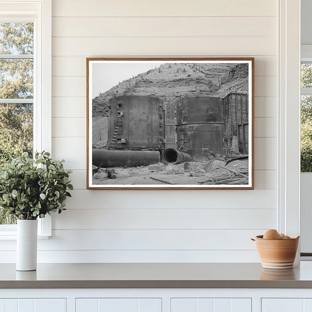 Abandoned Gold Mill Boilers Fall Creek Colorado 1940