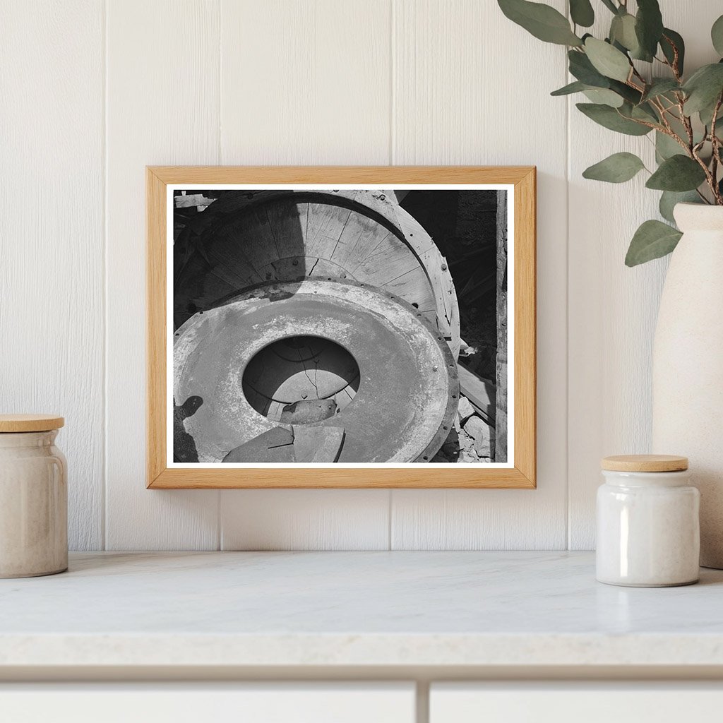 Vintage Wooden Wheels in Abandoned Gold Mill Telluride 1940
