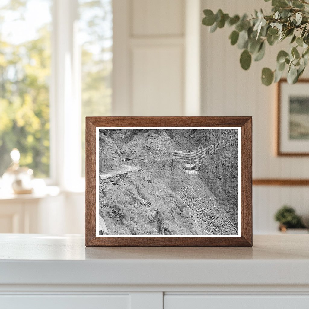 Steep Road to Smugglers Mine Telluride Colorado 1940 Print