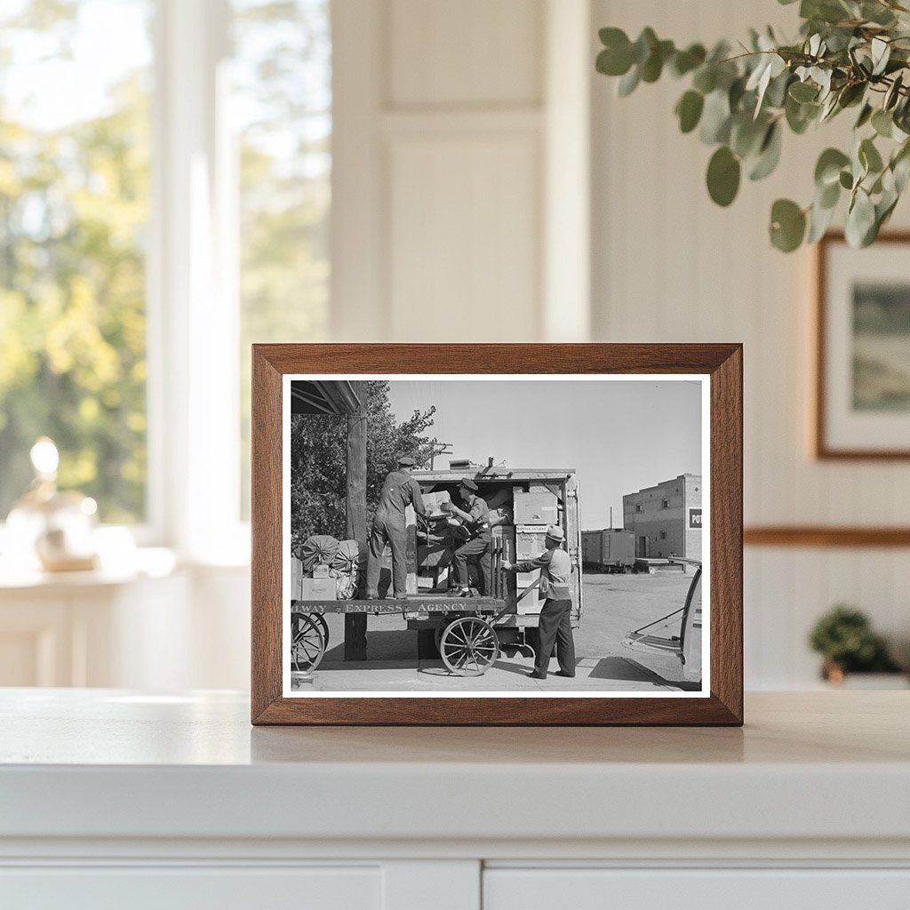 Montrose Colorado 1940 Package Loading for Narrow Gauge Railroad