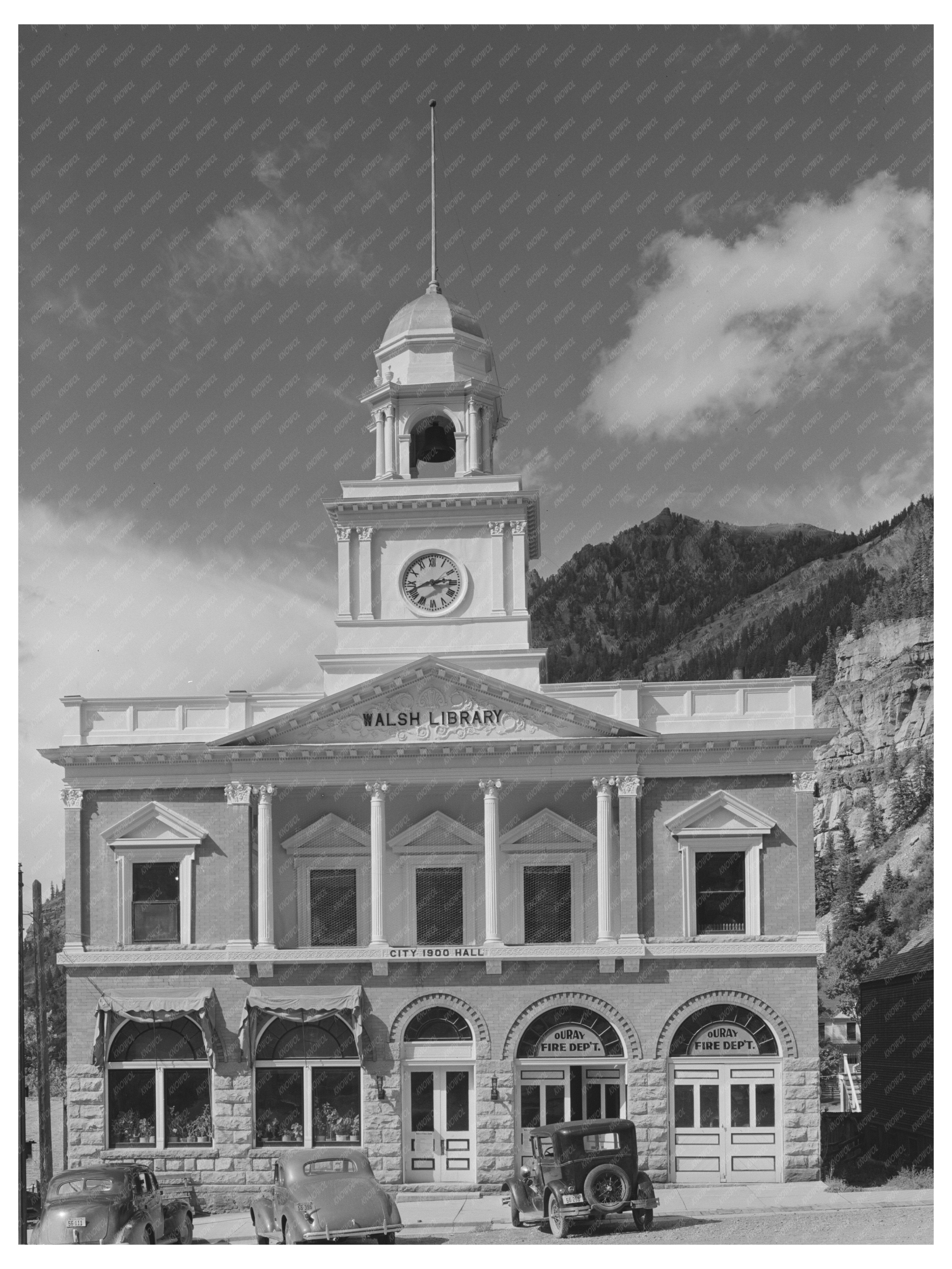 Walsh Library Ouray Colorado September 1940 Vintage Photo