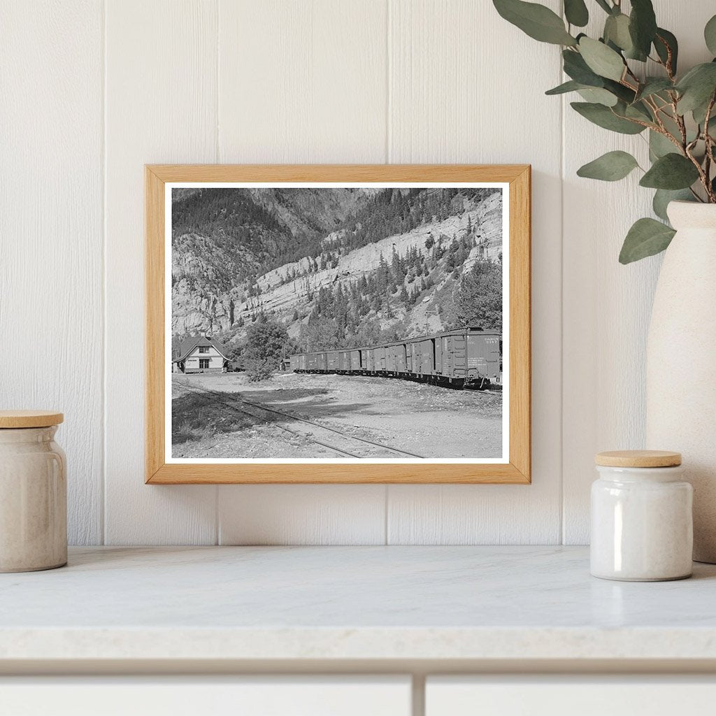Denver and Rio Grande Railroad Station Ouray Colorado 1940