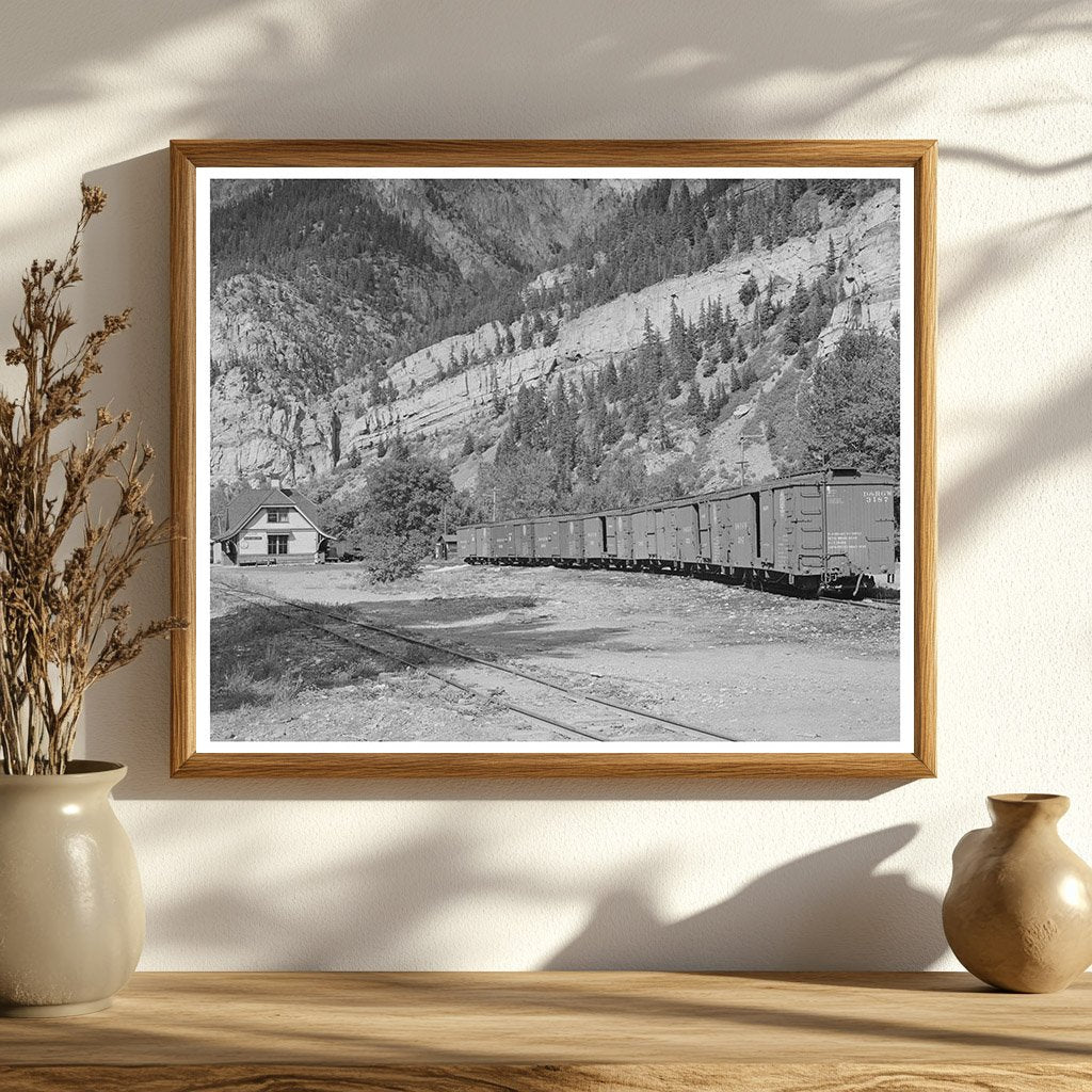 Denver and Rio Grande Railroad Station Ouray Colorado 1940