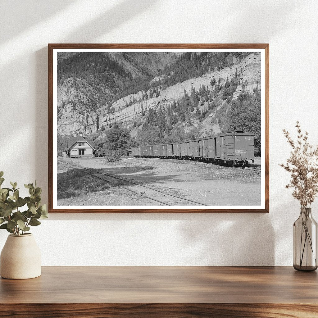 Ouray Colorado D. & R.G.W. Railroad Station 1940