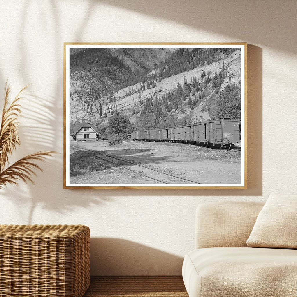 Denver and Rio Grande Railroad Station Ouray Colorado 1940
