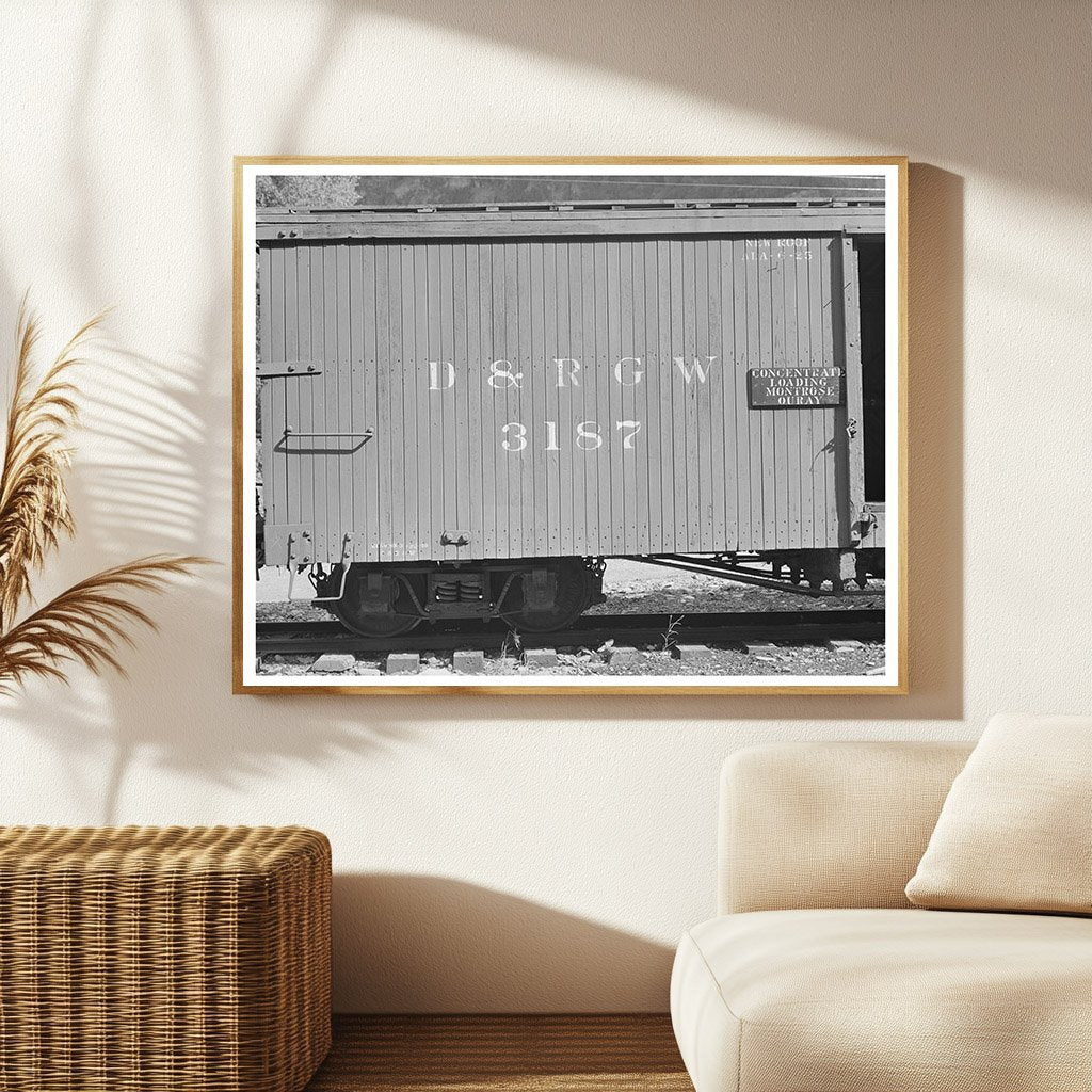 Freight Car for Gold Ore Concentrates Ouray Colorado 1940