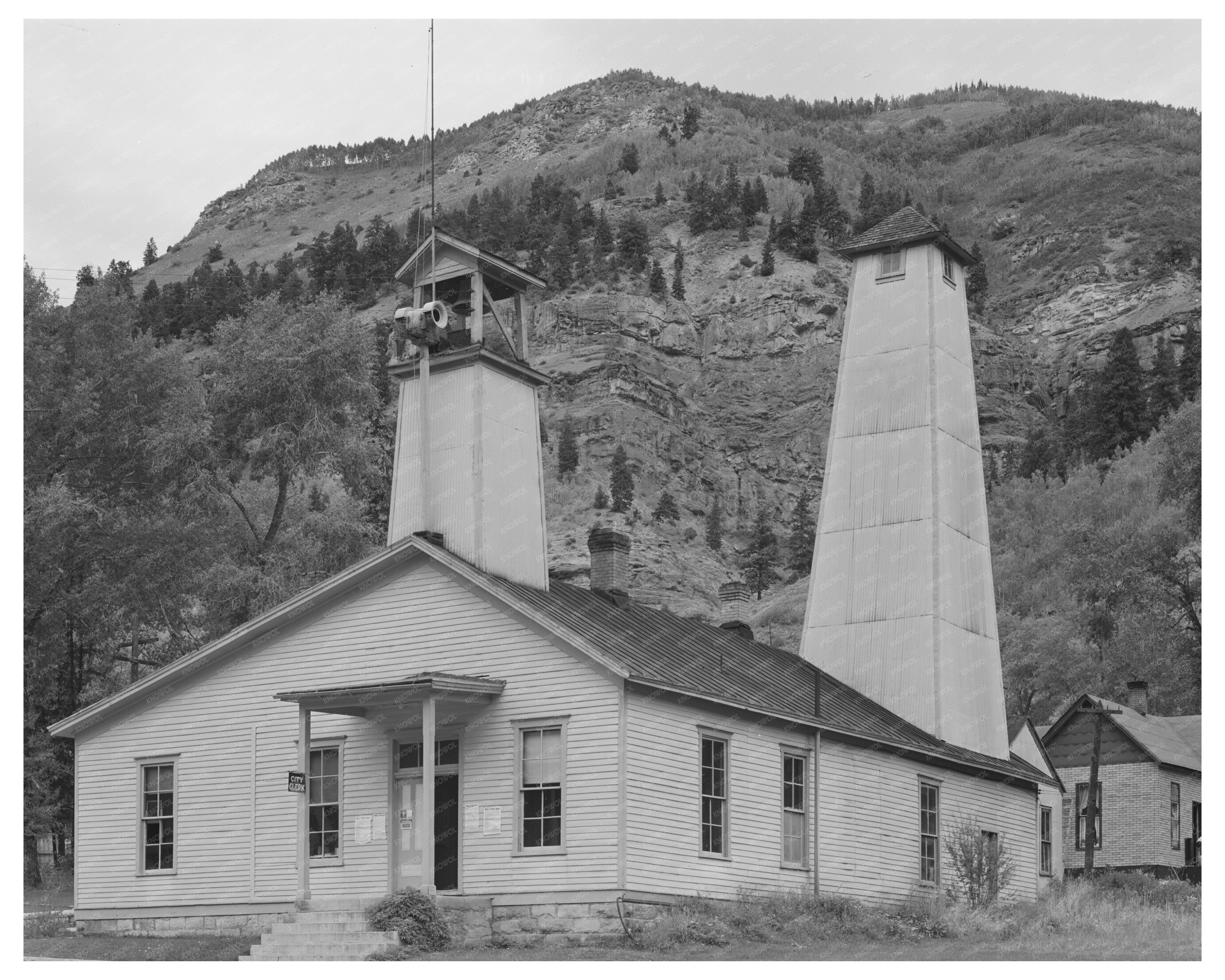 Telluride Colorado City Hall Historical Image 1940