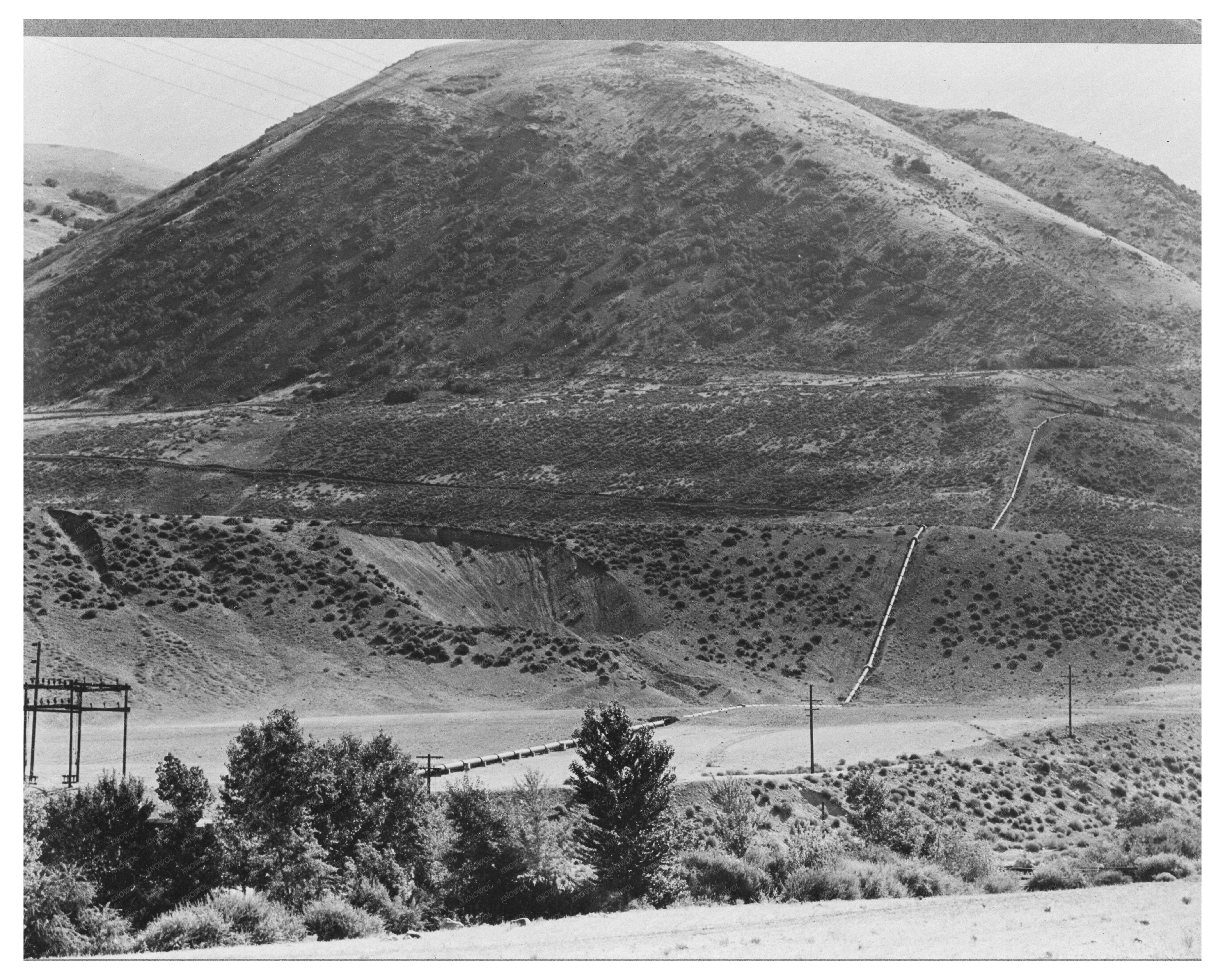 Hydroelectric Plant Using Mountain Stream Water Brigham Utah 1940