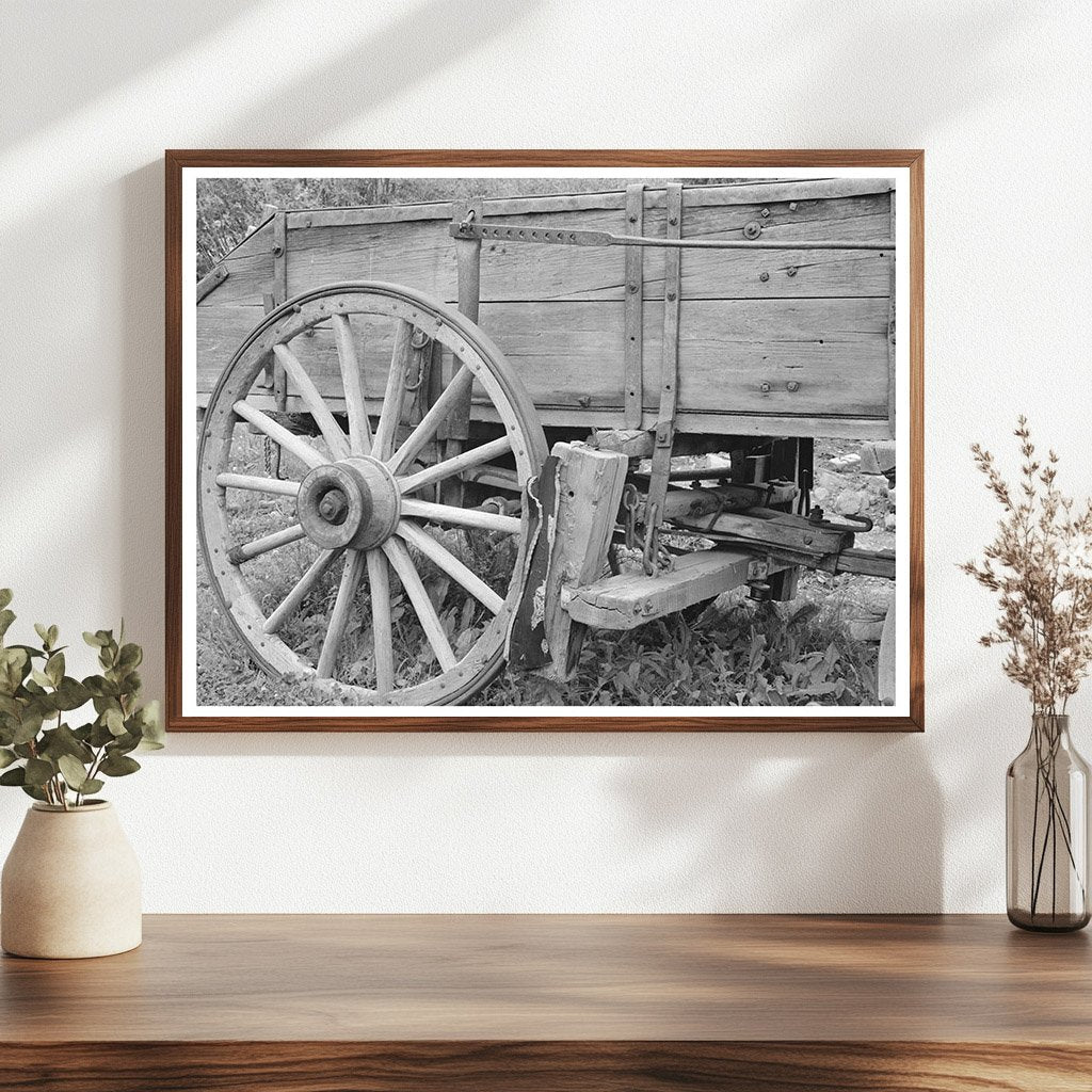 Wooden Ore Wagon Telluride Colorado 1940